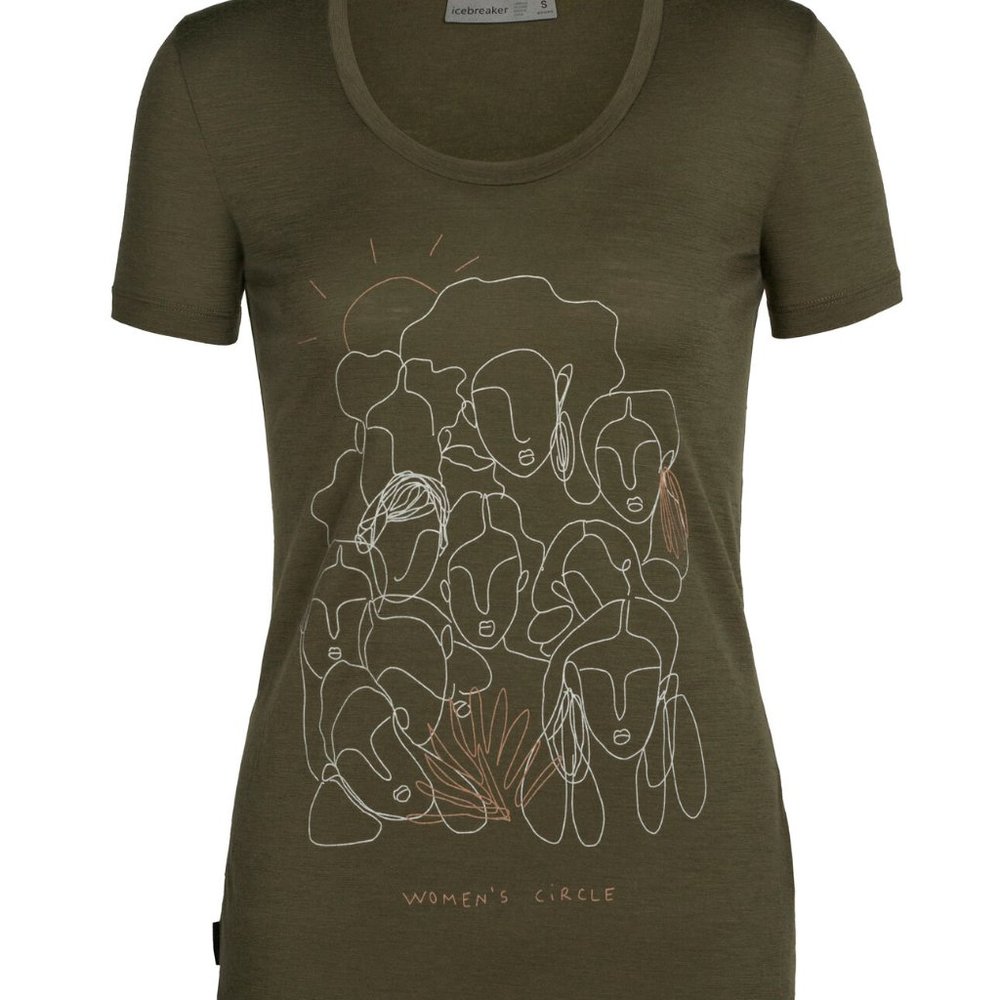 Icebreaker Merino Tech Lite scoop t-shirt, size L. EUC!